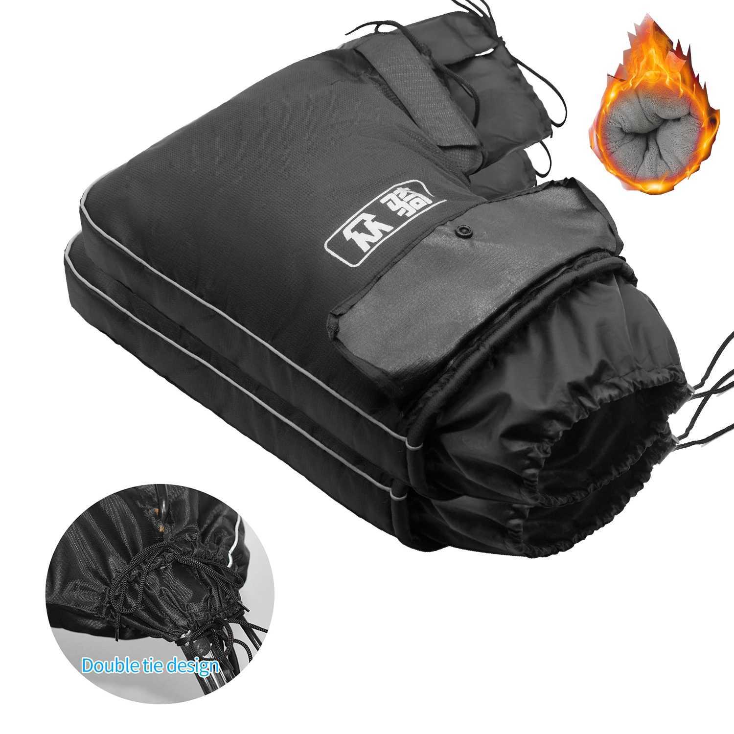 Motorcycle Scooter Thick Warm Handlebar Muff Waterproof Grip Handle Bar Muff Winter Protective Warmer Thermal Cover Gloves S25118