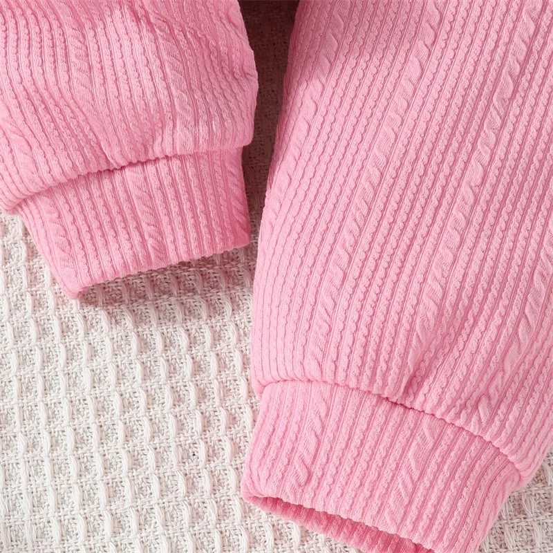 Clothing Sets Toddler Girl 2-Piece Winter Outfits Warm Fleece Hoodie Leggings Set Baby Girl Clothes for Fall Winter H241126