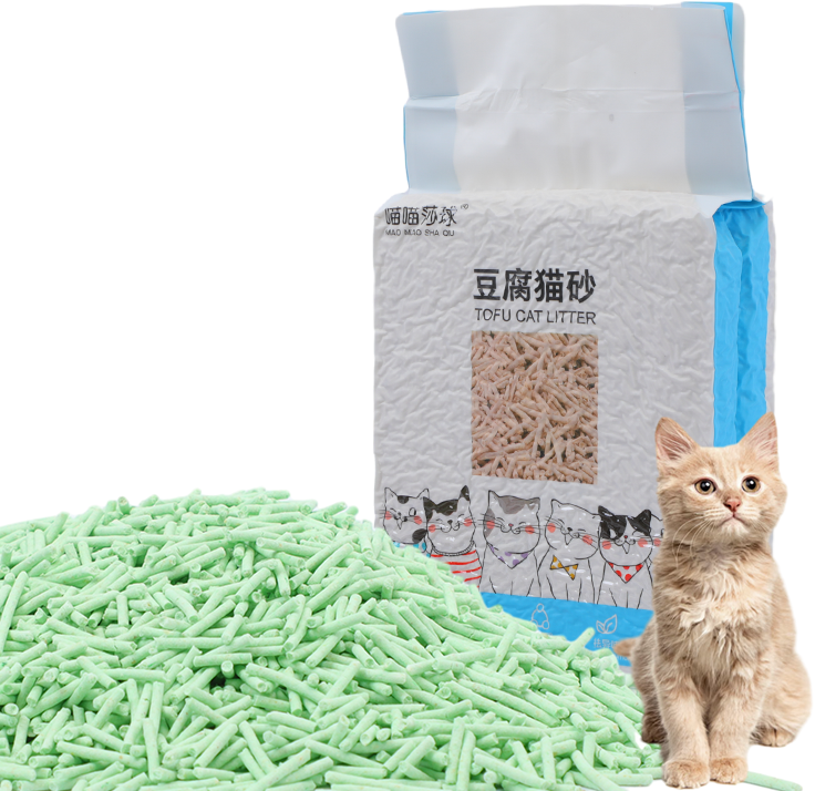 feline fresh arena para gatos cat litter tofu 6L plant degradable cat litter tofu cat litter oem