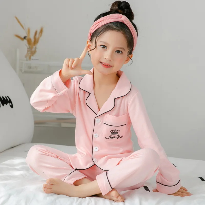 Children Pajamas Sets Cotton 2024 Spring Kids Cartoon Homewear Suit Girls Casual Long Sleeve Christmas Pyjamas Set Sleepwear 241126