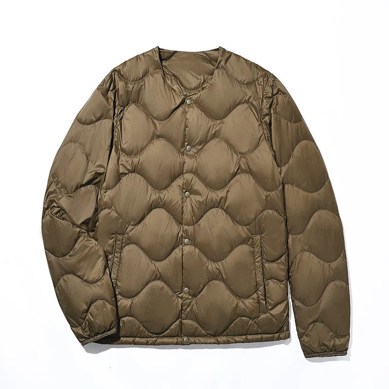 Korean Japan Style Mens Ultra Light Down Jackets Arrivals Male Autumn Winter Keep Warm Liner O-neck Light Coats 241125