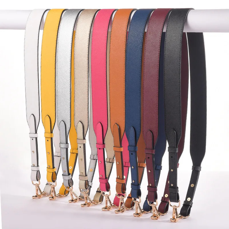 125pcs Bag Strap Gold Buckle Handbag Straps Replacement Parts Belts Leather Handles for Women Shoulder Bags Accessories 241125