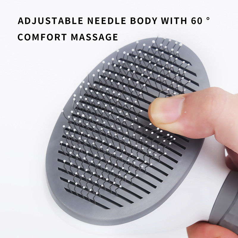 Wholesale Pet Massaging Tool Self Cleaning Slicker Brush Dog Cat Bunny Pet Grooming Shedding Brush for Pets Long Short Hair