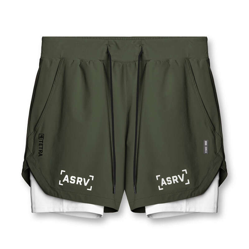 Summer Men's Shorts For Outerwear, American Style Youth Vacation, Two Pieces Of Sports, Multiple Pockets, Quick Drying, Breathable, Five Points B
