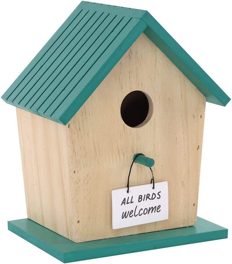Wooden bird house outdoor hanging bird house