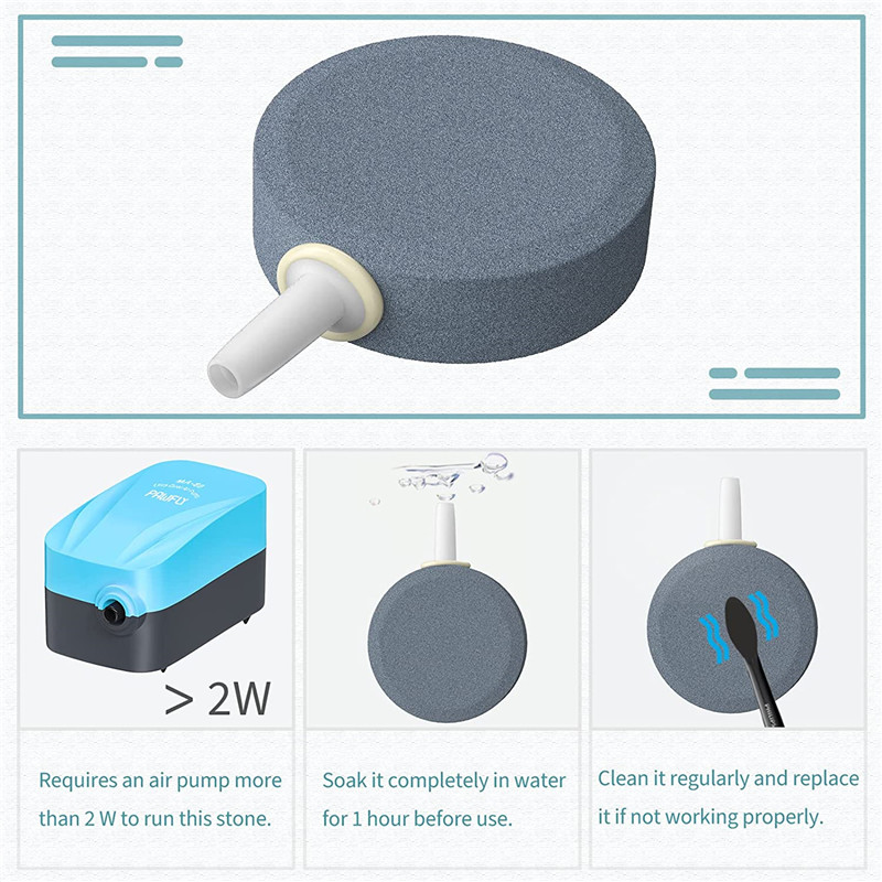 Wholesale Air Stone Bubble for Aquarium Fish Tank Hydroponics Pump Ceramic Airstones Diffuser