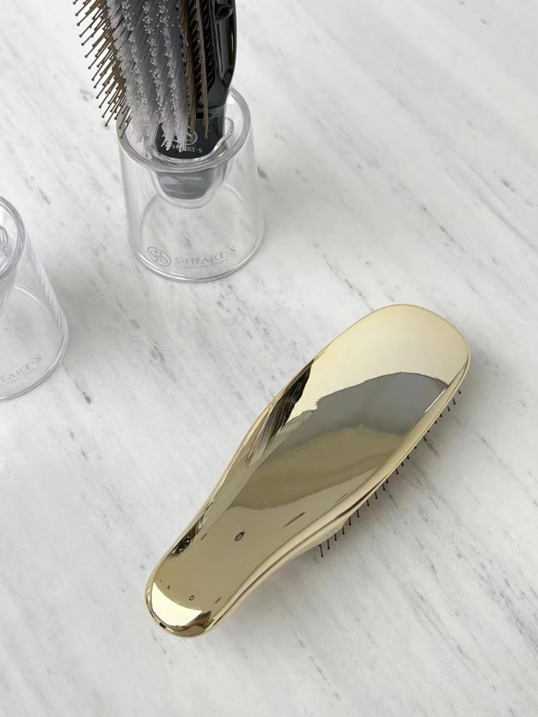 S Heart S Scalp Brush World ModelShortGold Black Silver Package from Japan 241126