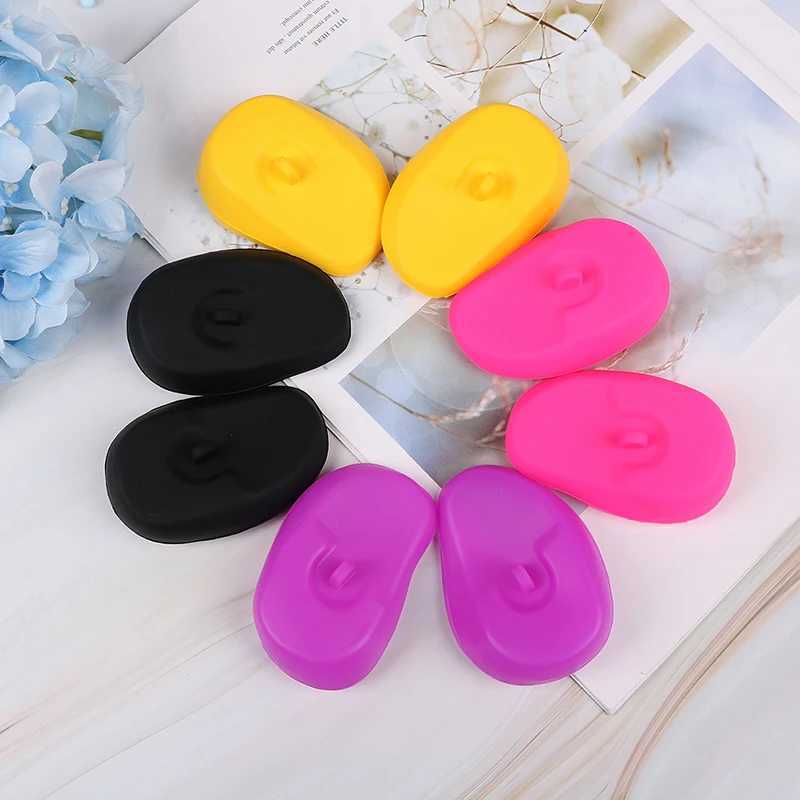 1 Pair Ear Cover Shower Waterproof Hair Coloring Ear Protector Cover Cs Pretty Pro Hair Salon EarmuffsXJ241126