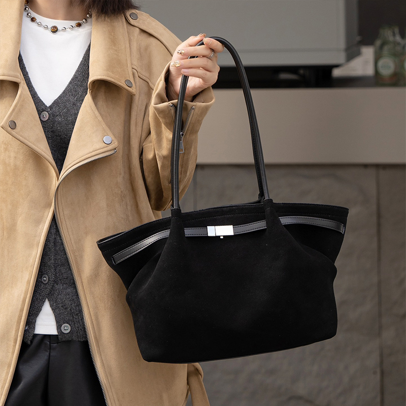 Suede Leather Wing Shaped Handbag - Large Capacity, Commuting Shoulder hot Bag, Elegant & Multifunctional Crossbody for Women