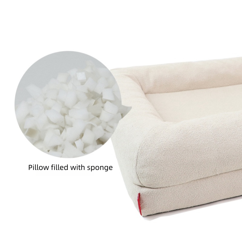 Thick Warm Orthopedic Memory Foam Dog Bed Waterproof Non-Slip Removable Cover Velvet Pet Mat with Animal Pattern