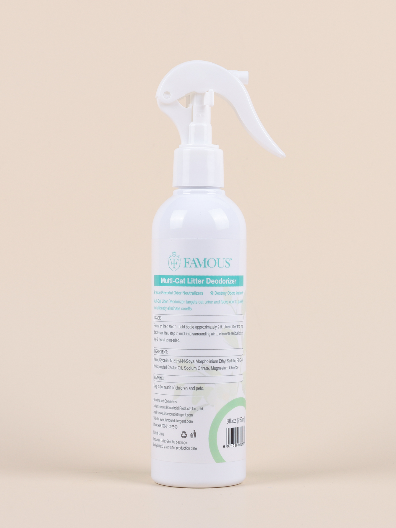 Cat Litter Fragrance Spray For Cat Litter Box Eliminate Cat Litter Smell, Potty Pad Smell & Pet Odor Smell