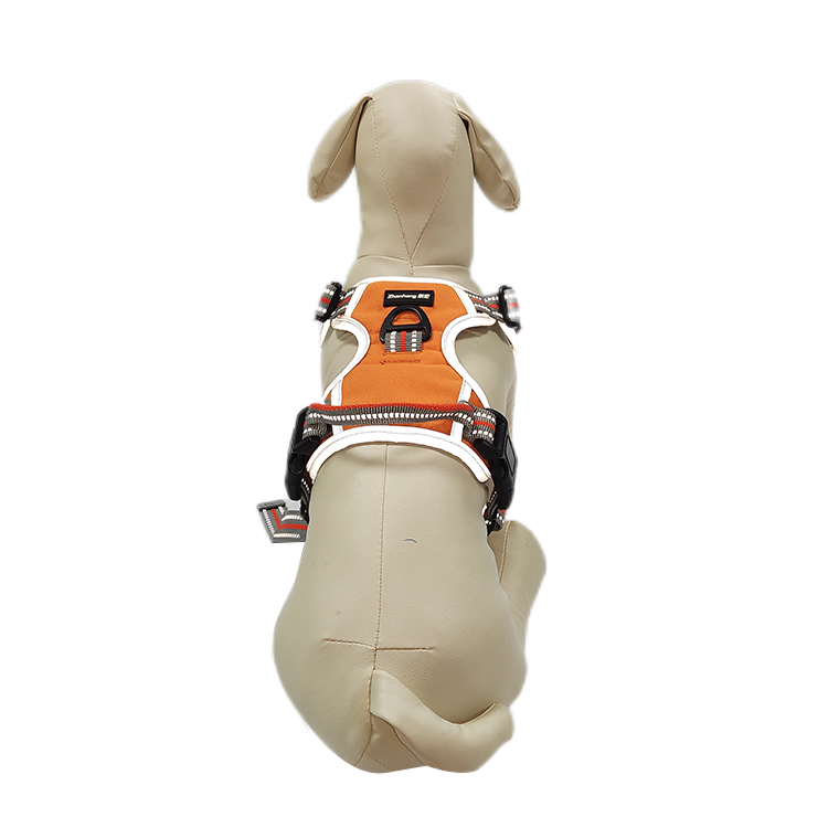 New Arrivals Pet Straps Binary Color Reflective Binding Design Mesh Fabric Dog Harness For Sale