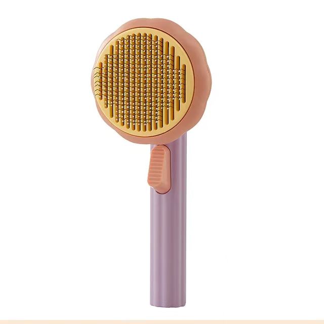 Factory Wholesale Pet Grooming Kit Floating Hair Cleaning Products Cat Self-Cleaning Brush Grooming Comb for Cats Dogs