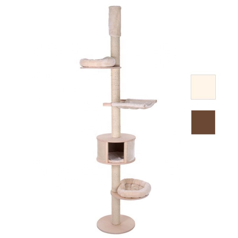 Wooden Cat House Cat Scratcher Lounge Jugete Para Gatos Katten Krabpaal Cat Tree