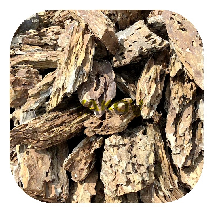 wholesaler aquarium decorative rock dragon stone/pine skin stone