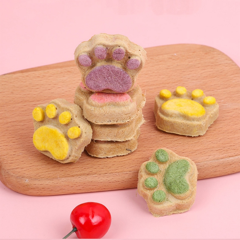 Hairball Removal Cat Treats Freeze Dried Chicken Cube Mixed Vegetables Cat Grass Granules Treats