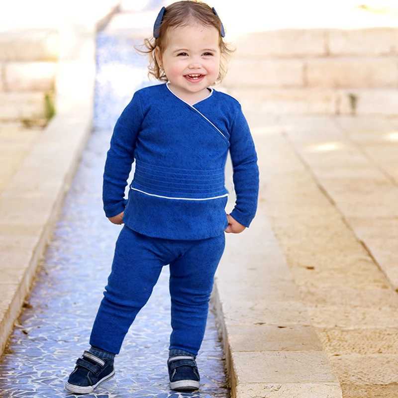 Clothing Sets Baby top pants new fall autumn winter ribbed cotton outfit family matching clothes boy girls clothing long sleeve shirt/pant H241126