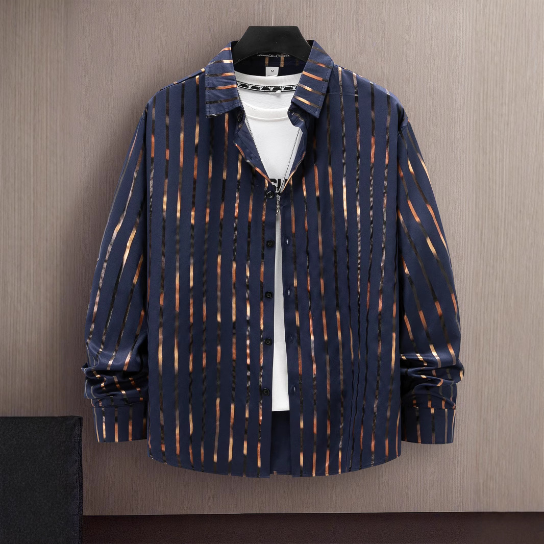 High Quality Men's Business Formal Dress shirt for Men Male Formal Office Dress Button Up Shirt Men Clothes Designer Blouse Long Sleeve Camisas P