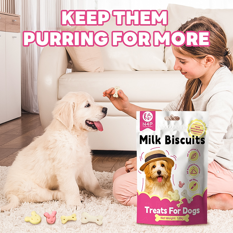 Customized fruit favor calcium milk clean tooth dog chew treats natural dog snacks biscuit and snack