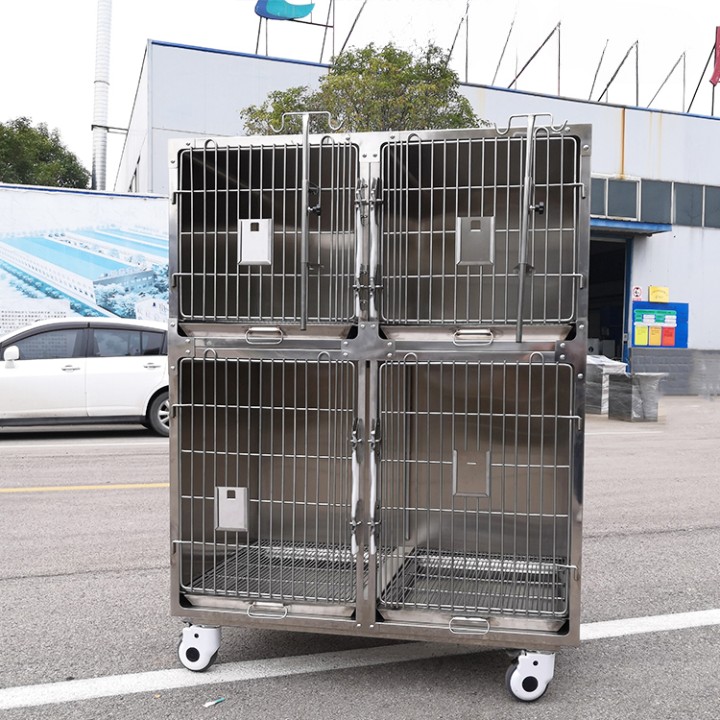 USMILEPET Factory Supply High Quality Veterinary Pet Cage For Pet Hospital Stainless Steel Professional Veterinary Equipment