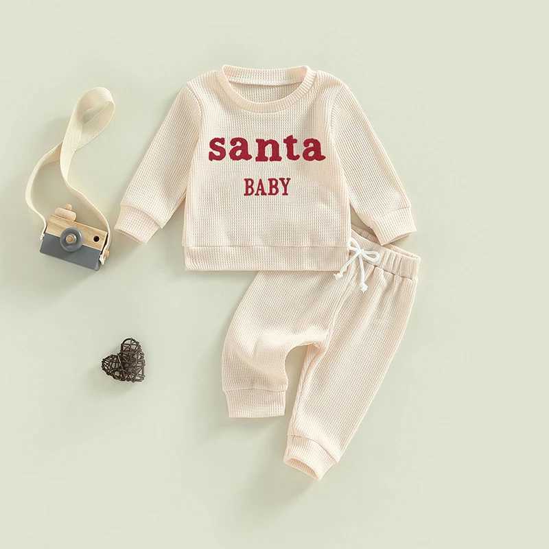 Clothing Sets Toddler Winter Snowflake Print Hoodie and Pants Set Christmas Outfit Long Sleeve Pullover Sweatshirt Baby Clothes H241126