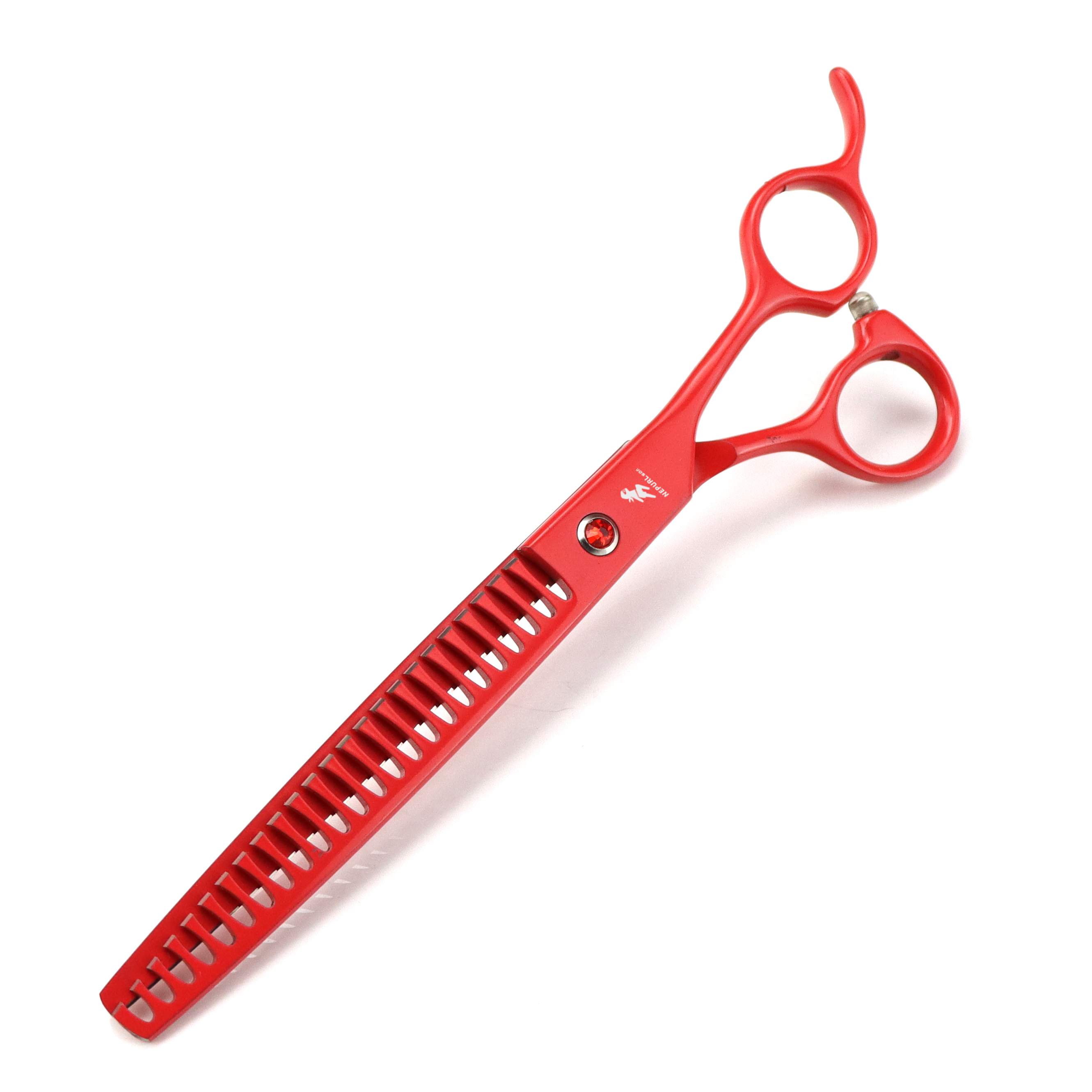 8.0 inch red Animal Shaped Scissors Pet Grooming Scissors Pet Fishbone Teeth 5 scissors set