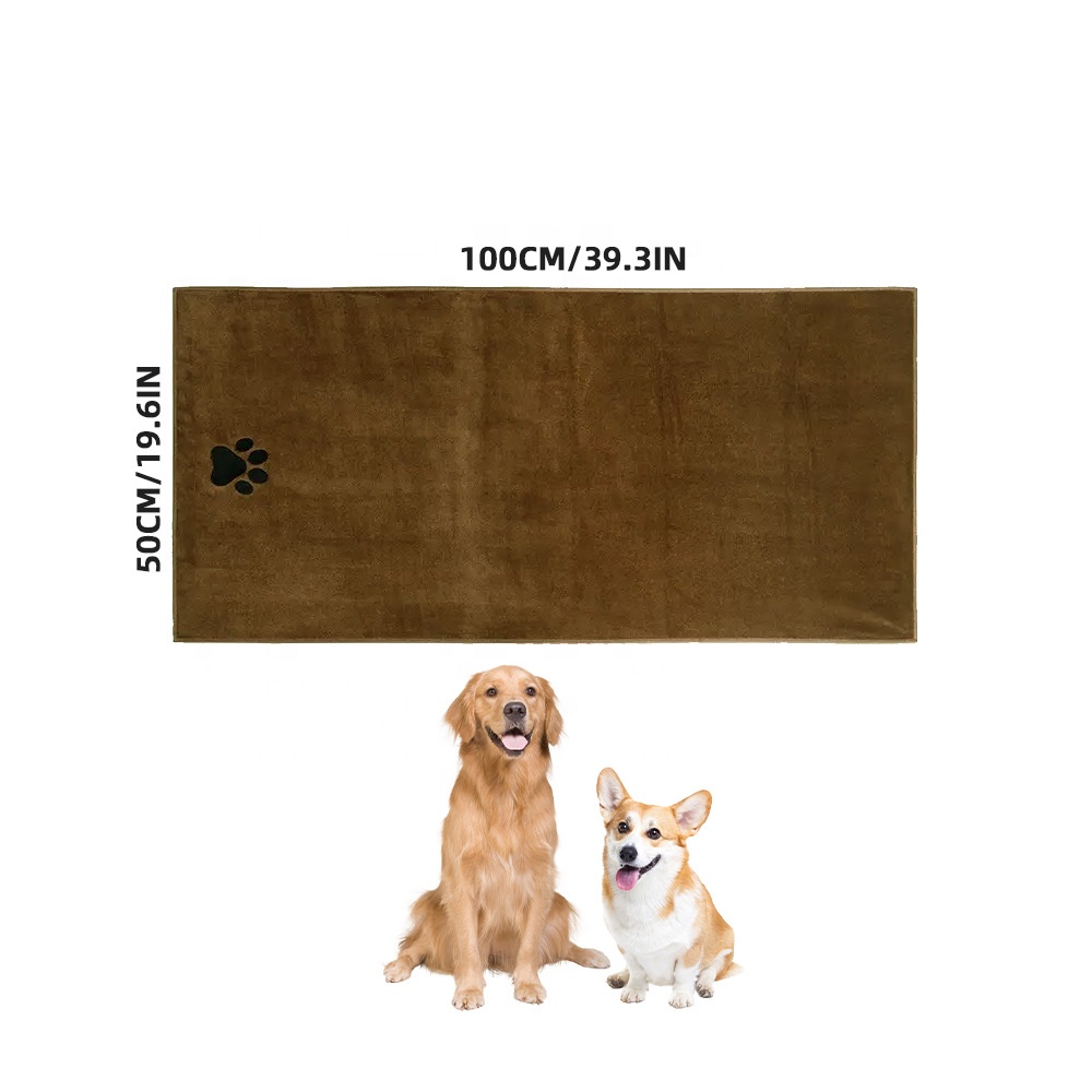 Hot Selling Pet bath towel mat quick drying extra thick pet towel absorbent microfiber cat and dog bath towel