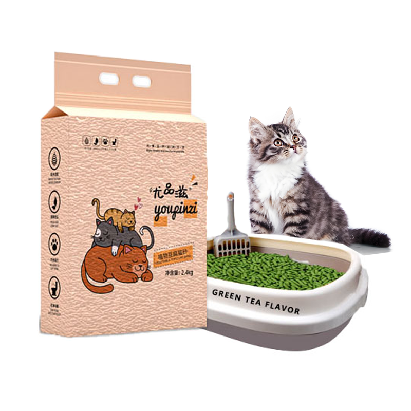 100% Biodegradable Cat Sand Odour Control Charcoal Tofu Cat Litter