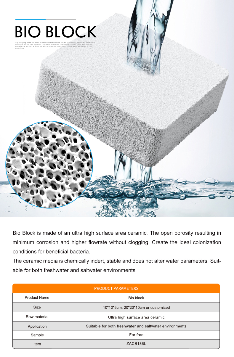 Factory Direct ceramic bio block for aquarium fish tank filtration