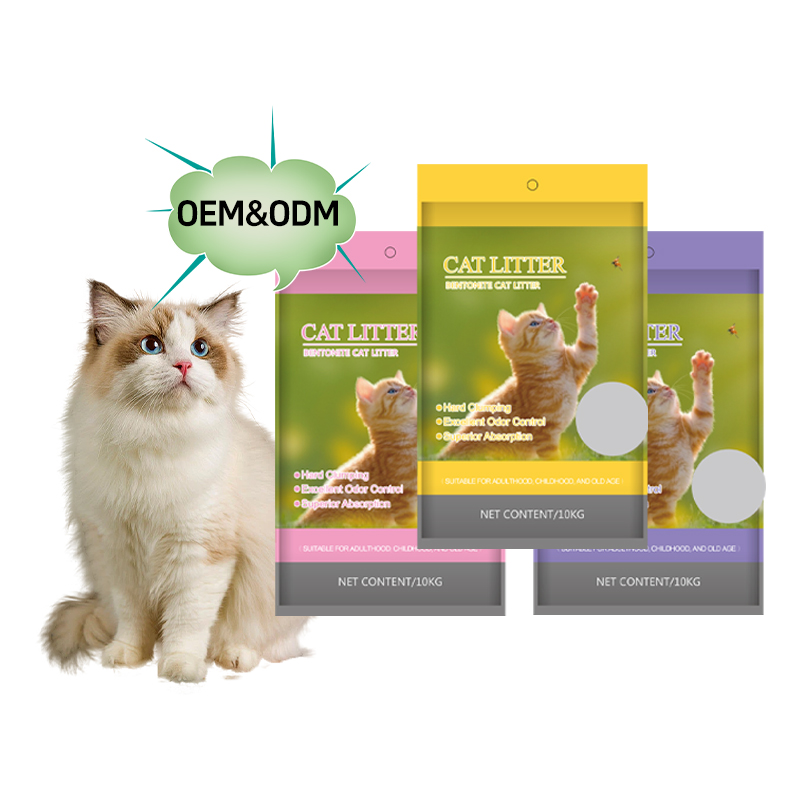 OEM Crushed Ball Bentonite Cat litter MSDS Certificate Factory OEM bulk can be rinsed agglomerated crushed bentonite cat litter
