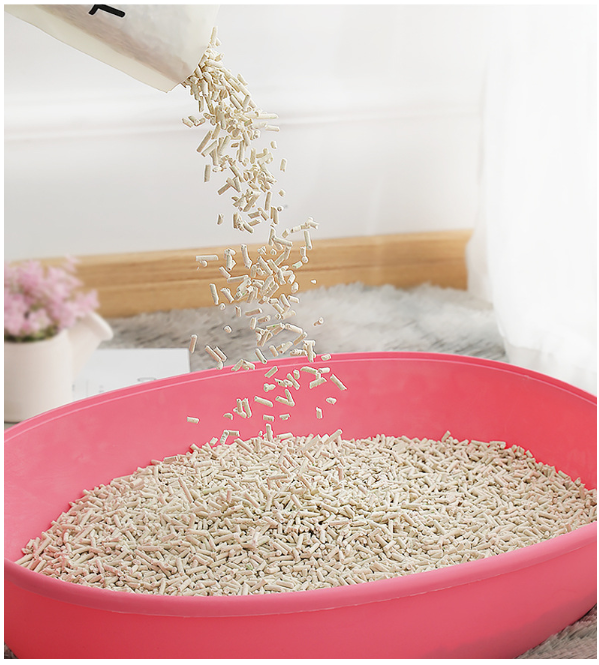 Crush White Tofu Cat Litter Factory OEM Bulk Flushable Clumping Broken Cat Litter Sand Cat Litter