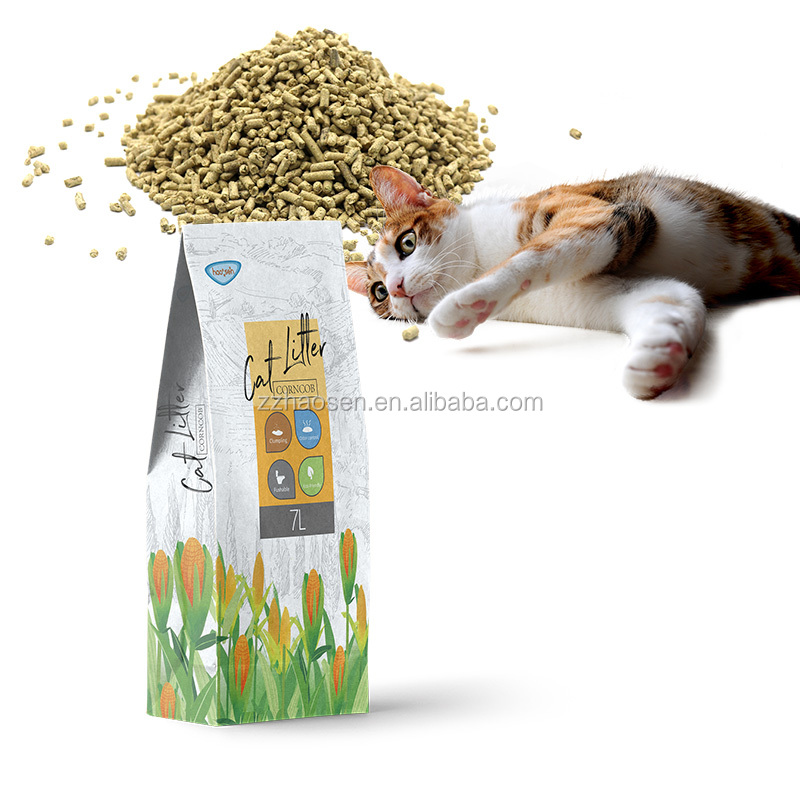 Eco-Friendly Plant Corncob Cat Litter Corncob Strip Cat Litter