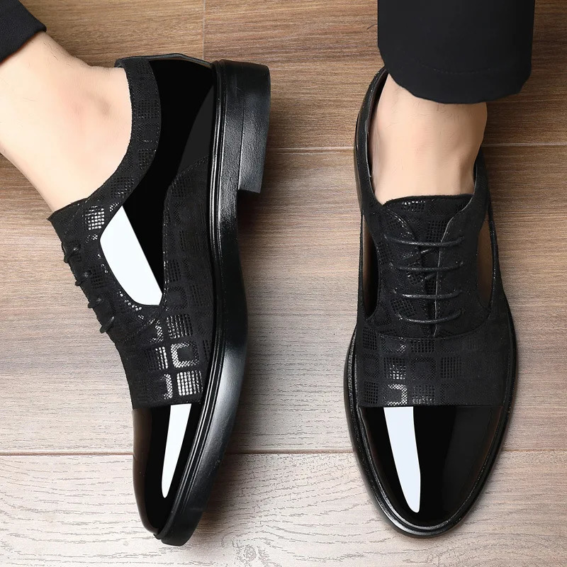Dress Shoes for Men Spring Autumn Fashion Formal Suit Shoes Man PU Leather Wedding Party Style Susiness Shoes 241126