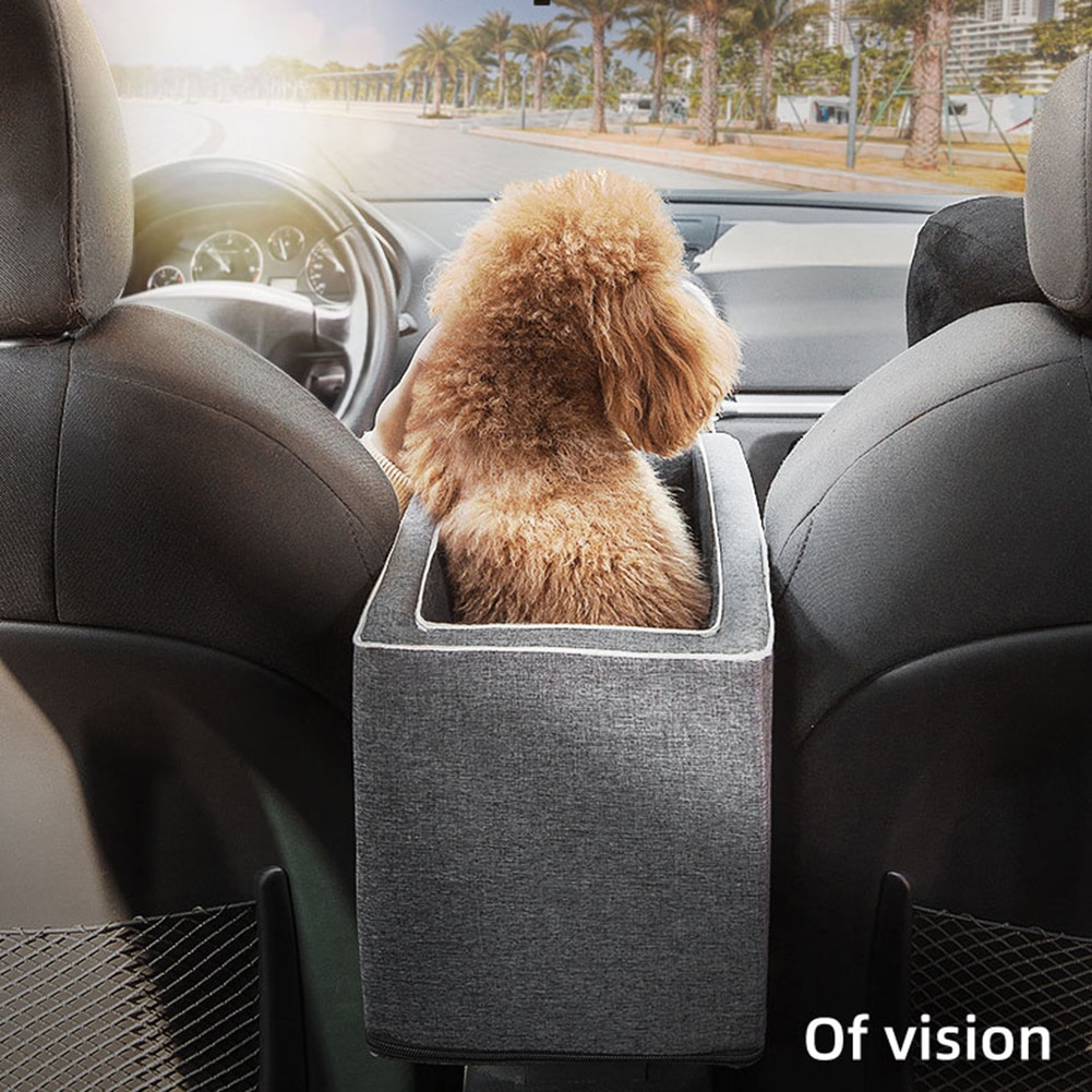 Pet Supplies Car Central Control Console Pet Nest Seat Portable Car Armrest Small Dog Cat Booster Travel Carrier