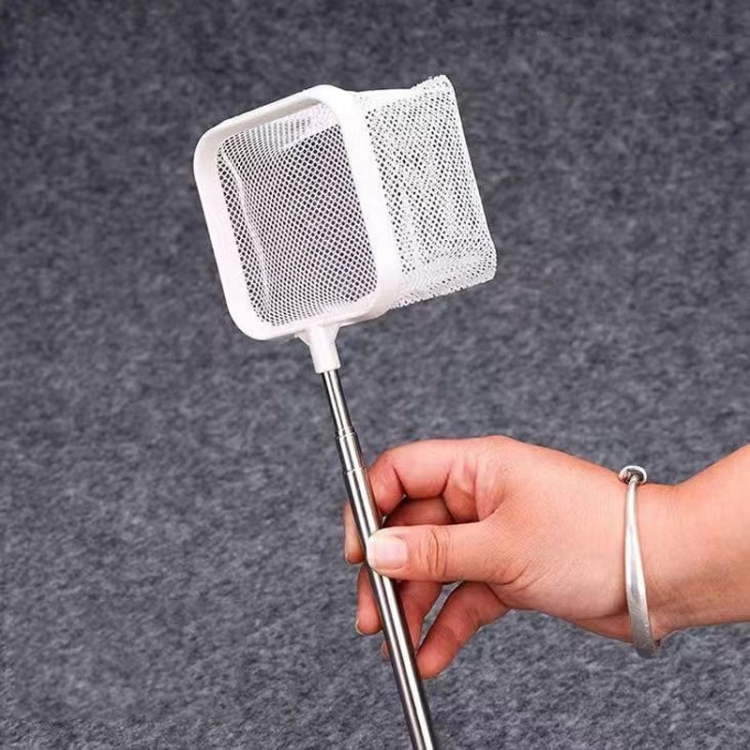 Hot selling 3D Fish Tank Fishing Net Stainless Steel Retractable Fish Shrimp Fish Net Pocket