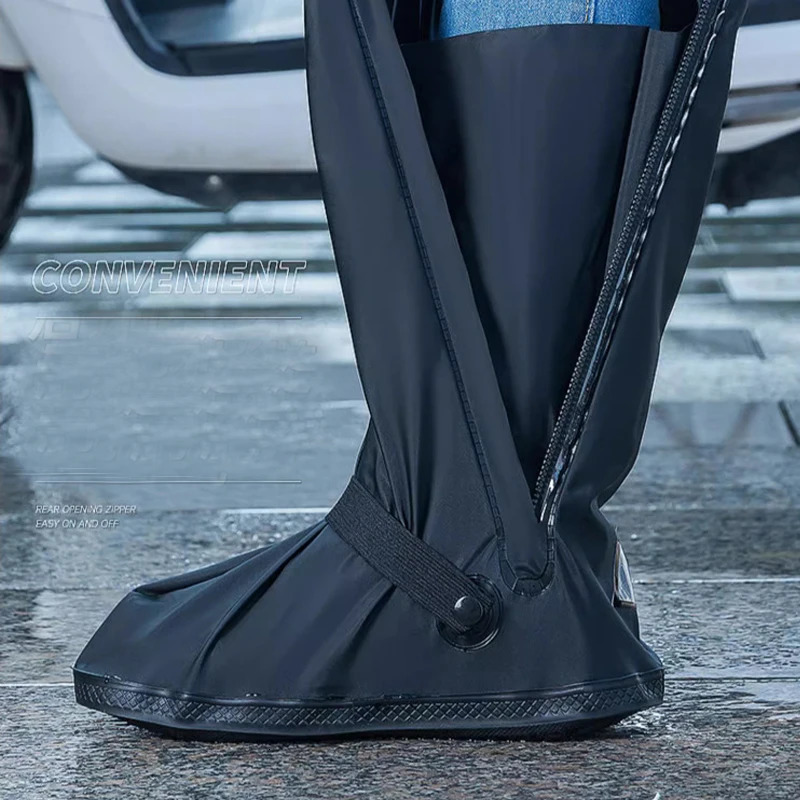 Reusable motorcycle scooter dirt bike rain shoe cover anti slip boot cover neutral bike shoe protector suitable for rainy days 241126