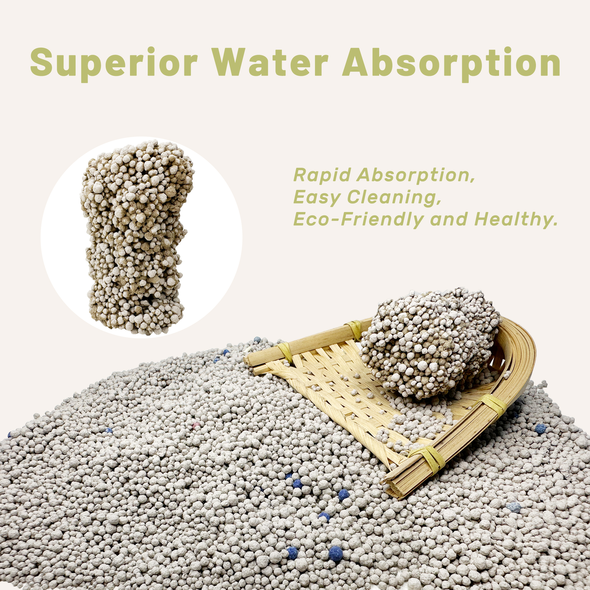 OEM Manufacturers hot sale bentonite premium cat litter carbon bentonite sale sand colorful granule crushed bentonite cat litter