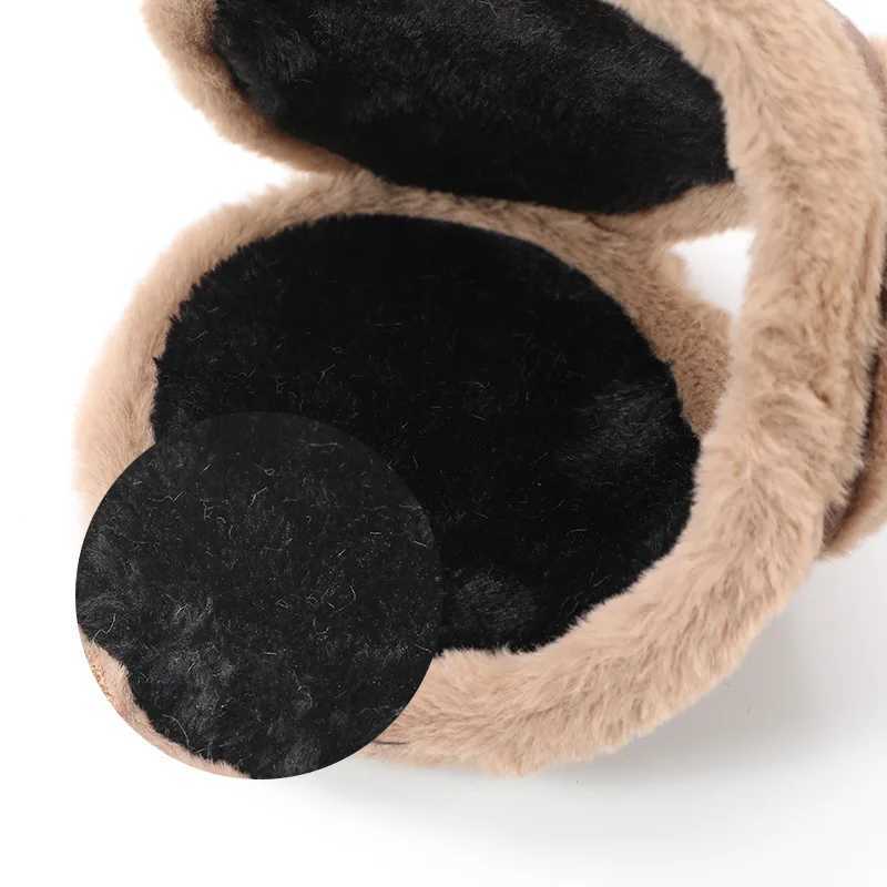 Mens thick fur ear cushions ear cushions for warmth winter accessories W241126
