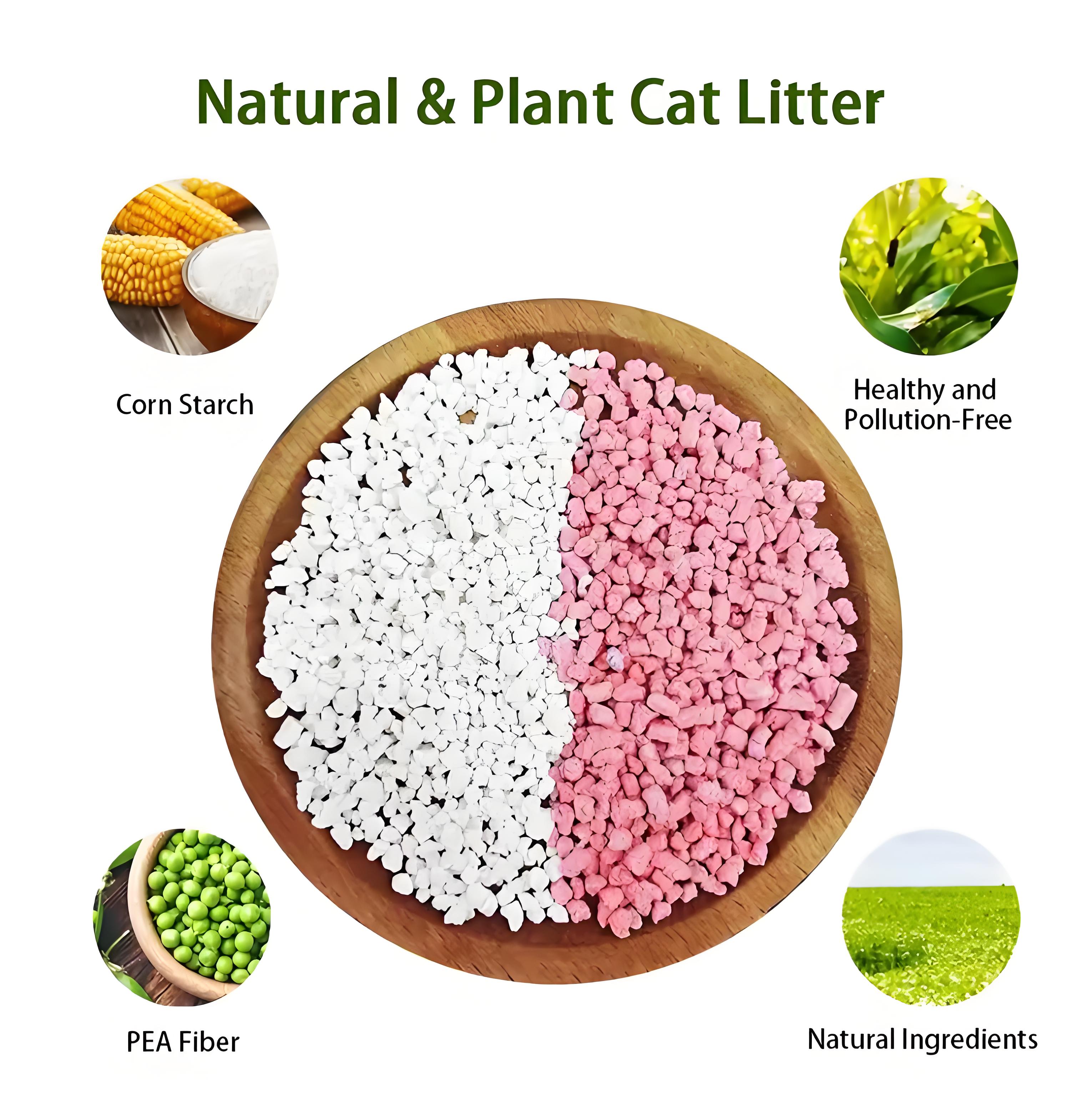 Factory Ultra Absorbent Dust Free strip shape Cat Litter Quickly Clumping Odor Control Flushable Bentonite Tofu Cat Litter