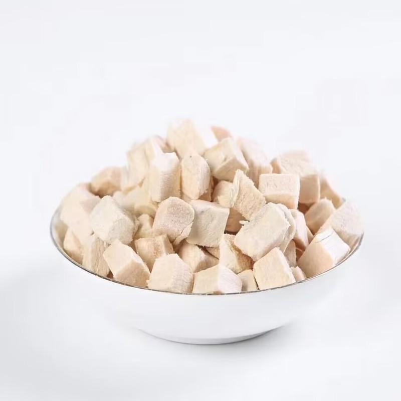 Wholesale Raw Meat Natural Chicken Diced Freeze Dried Chicken Meat