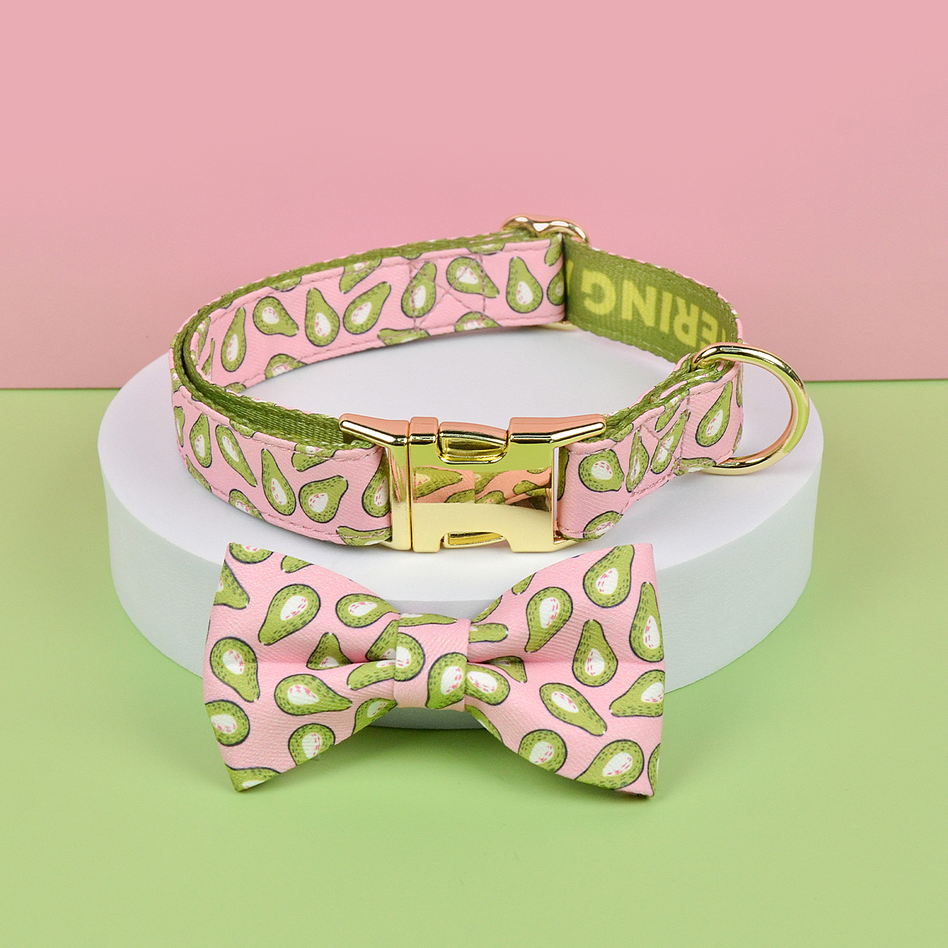 MIDEPET Factory Wholesale High Quality Sublimation Gold Pet Dog Collar Manufacturer Dog Sprint Collar With Bow Tie