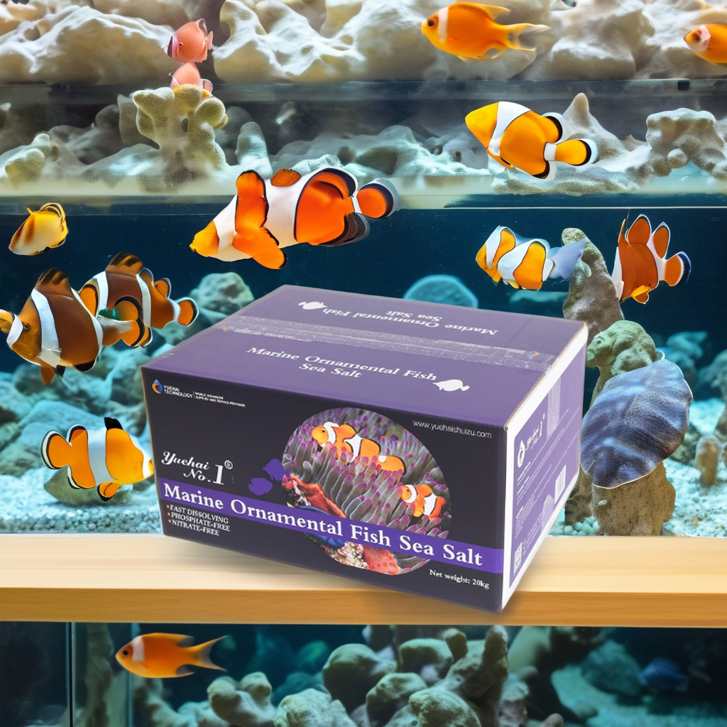 High Quality Good Parameters OEM 20KG Per box Marine Aquarium Live Tropical ornamental Fish Sea Salt