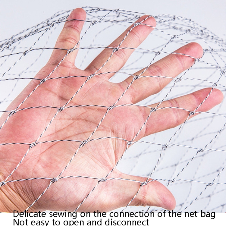 Foldable nylon Stainless Steel Dip Net Head Fishing Net,45cm Big Mesh for fishing