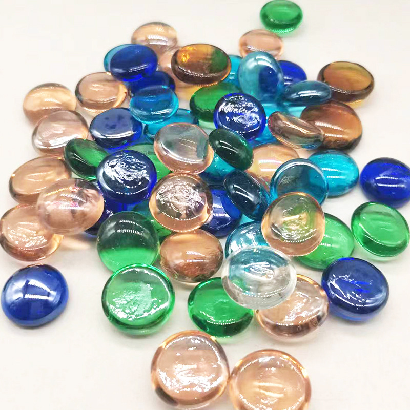 High Quality Colorful Glass Round Beads Clear Stone Ornaments Aquarium Home Decoration