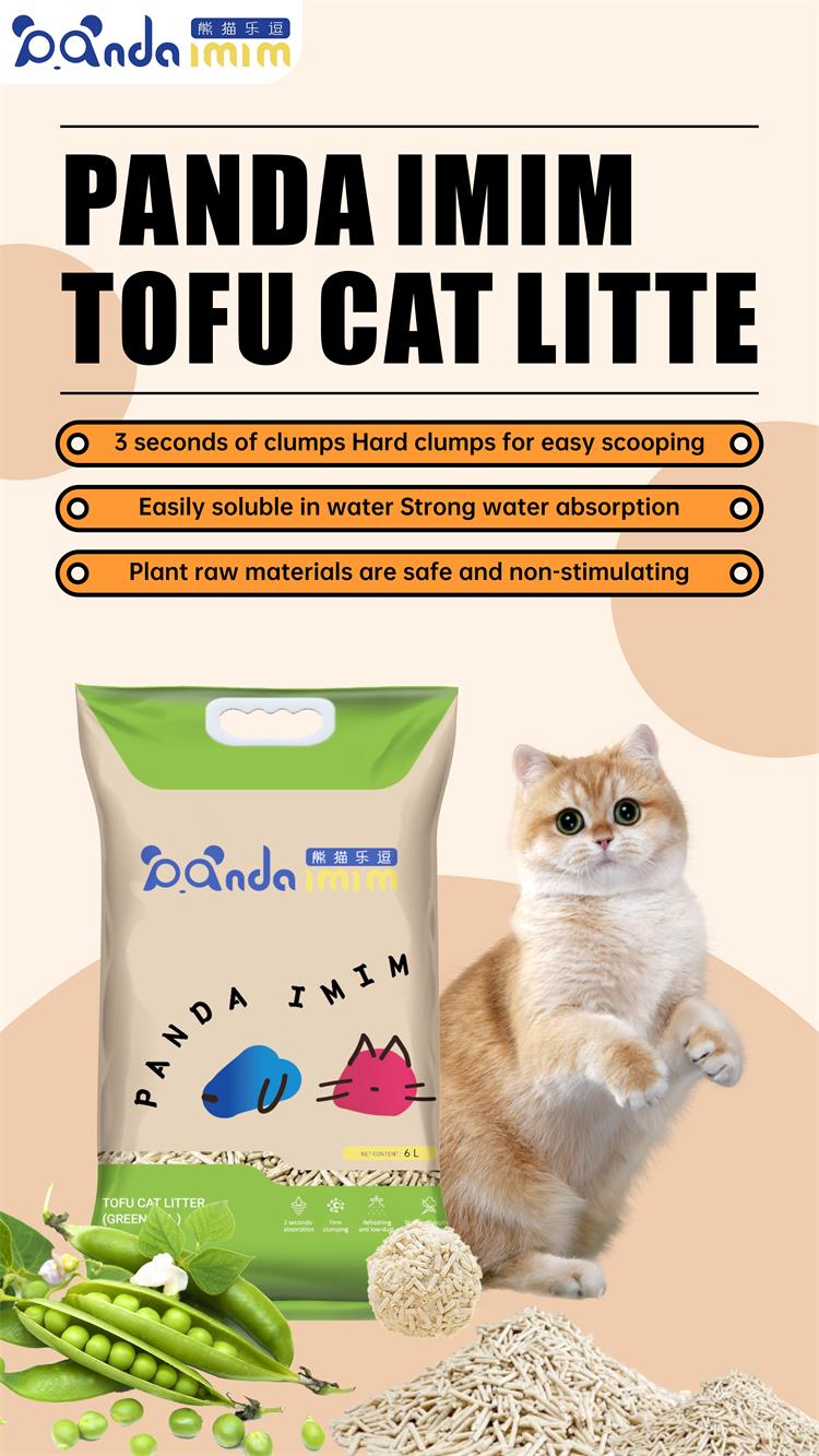New Trend OEM&ODM Wholesale tofu cat litter premium flushable tofu cat litter green tea cat litter sand tofu