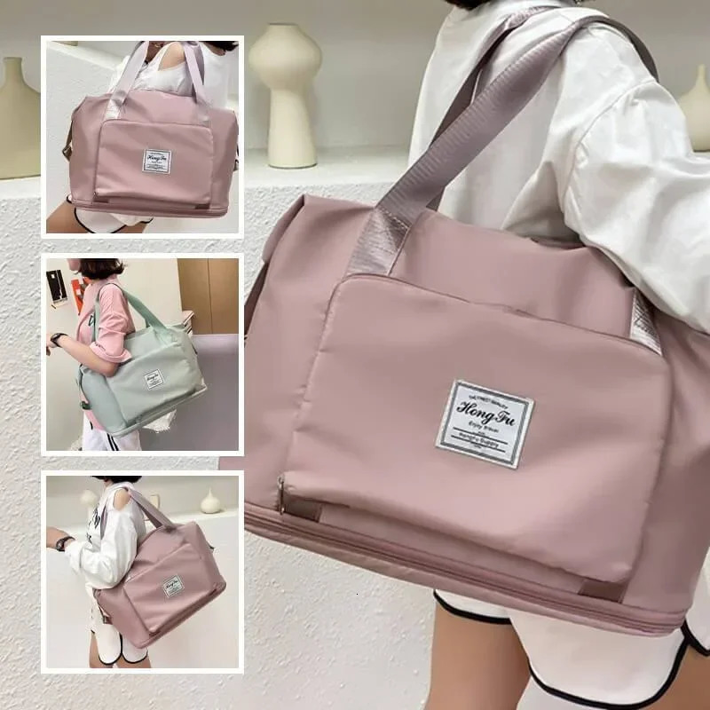 Large Capacity Waterproof Luggage Bag for Universal Folding Travel Bag Dry Wet Separation Fitness Bag Handbag Travel Bag 241114