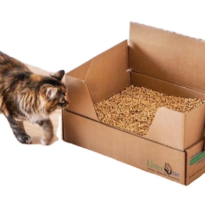Manufacturer Wholesale natural plant clean up wood pet cat litter dustless pine wood pellets cat litter Akina