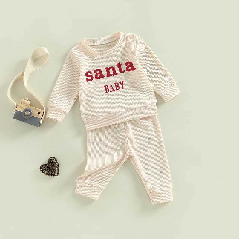 Clothing Sets Toddler Winter Snowflake Print Hoodie and Pants Set Christmas Outfit Long Sleeve Pullover Sweatshirt Baby Clothes H241126