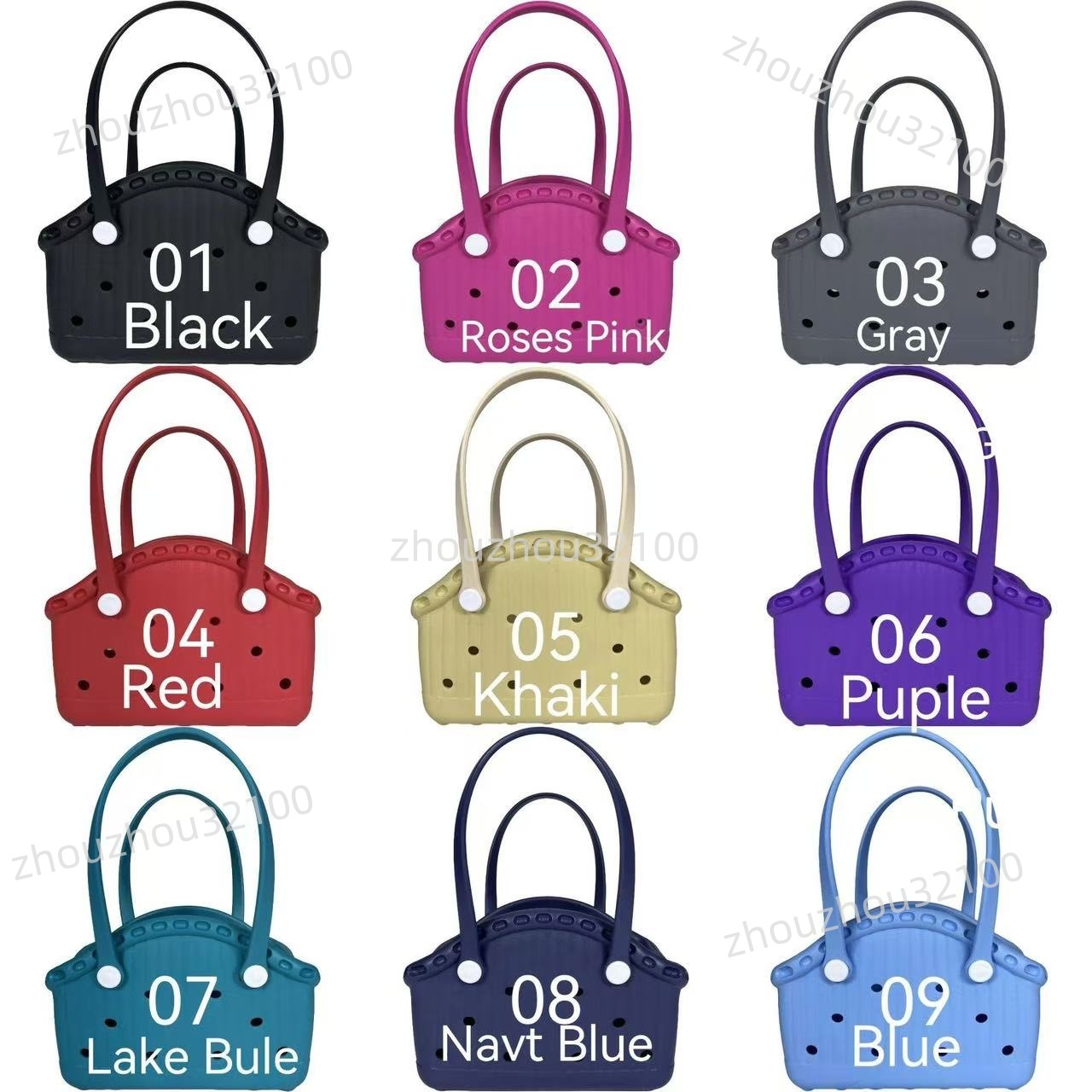 Dog 2024 new EVA pet bag ultra light portable waterproof to go pet bag Cat dog hole bag beach bag bag Macaron color 9