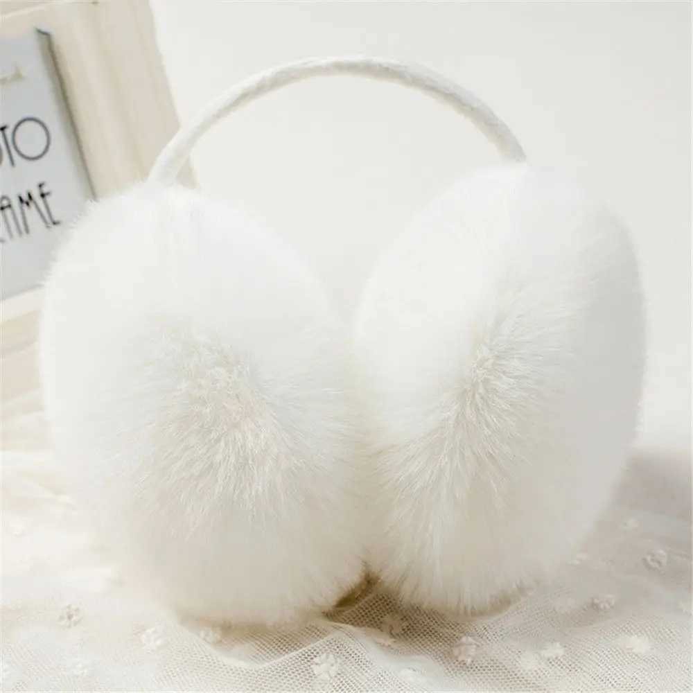 Soft Comfortable Warm Ear Warmer Autumn Winter Earmuffs Women Fluffy Cosy Ear-Muffs Fashion Solid Color Plush EarflsXJ241126